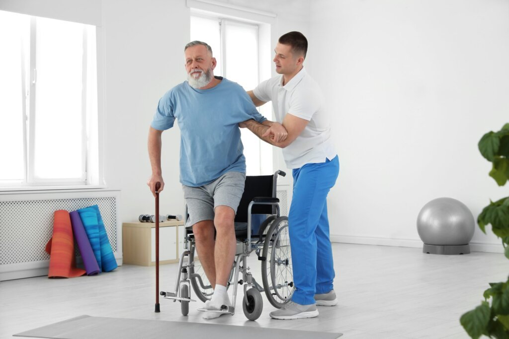 physical therapist at home